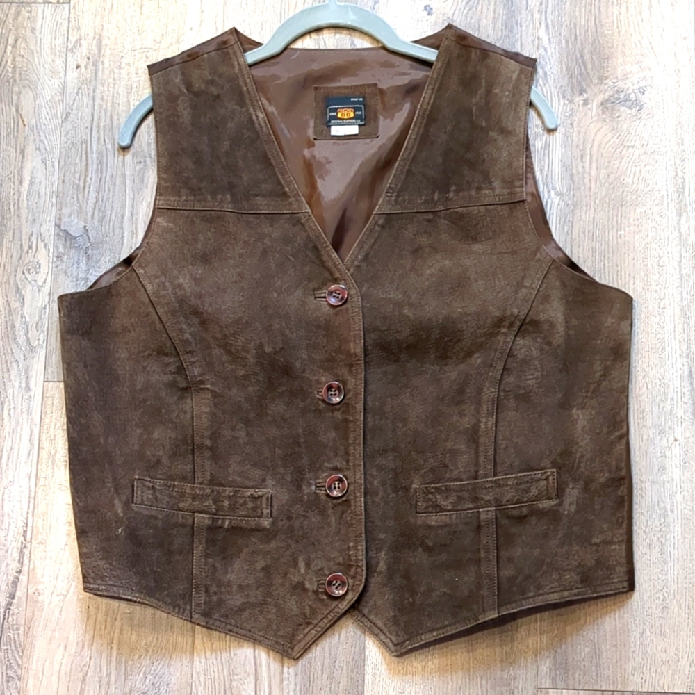 Route 66 Vest, Chocolate Brown Vest, L